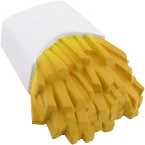 Balles anti-stress amusantes en forme de frites jaunes, avec logo personnalisé, en mousse souple, jouet à presser, cadeau promotionnel, décoration de bureau et de maison - Product Image 6