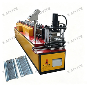 Machine de formage automatique de volets roulants perforés / Lamelles de volets roulants perforées en acier - Product Image 1