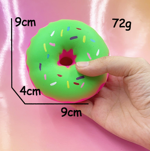 Luckykoo New Fluffy Soft Fidget Stress Relief Toys Squeeze Anti Stress Decompression <b>Squishy</b> Round Doughnut Toys - Product Image 4