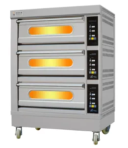 2021 Hot Sale 3 Deck Pita Bread Oven Gas Baking Oven For Bakery,Bread Bakery Oven
