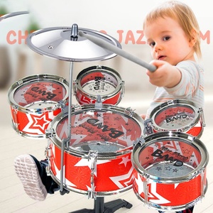 Ensemble d'instruments de musique électroniques en plastique pour enfants débutants, simulation de batterie jazz et de percussions, jouet éducatif - Product Image 6