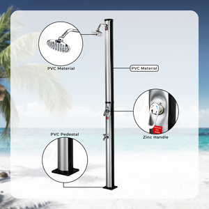 <span class=keywords><strong>Douche</strong></span> extérieure moderne ronde en PVC, mitigeur de <span class=keywords><strong>douche</strong></span> au sol, 2 fonctions, corps en laiton, système de <span class=keywords><strong>douche</strong></span> pour piscine, <span class=keywords><strong>douche</strong></span> extérieure - Product Image 4