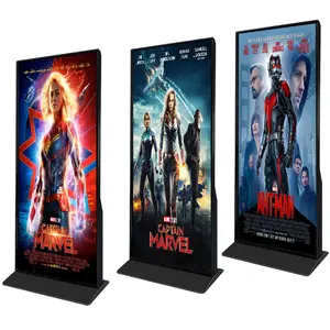 70 "75 inch Tela Cheia Vertical Quiosque Digital Signage e Display Floor Standing Indoor Advertising Screen
