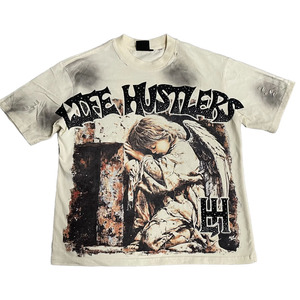 Camiseta Personalizada 100% Algodón, Estilo Oversize con Bordado, Lavado Ácido, Calidad Premium, Ropa Urbana de Moda para Hombre - Product Image 1