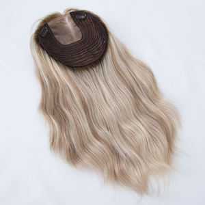 ท็อปเปอร์ผมแท้แบบโมโนเวฟ สีบาลายาจ 12 นิ้ว ผมแท้บริสุทธิ์ - Product Image 3