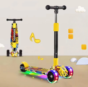 Monopattino a 3 Ruote per Bambini con Freno a Mano e Ruote Luminose per Bambini da 3 a 8 Anni - Product Image 2