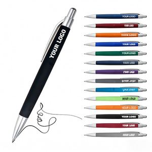ปากกาลูกลื่นยางนิ่มคุณภาพสูงขายดี พร้อมพิมพ์โลโก้โรงแรมตามสั่ง - Product Image 1