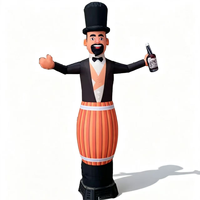 Danseur gonflable personnalisé pour barman, figurine ondulante pour la promotion de l'inauguration de bars, restaurants et cafés