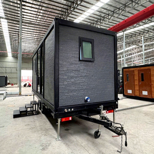 Conteneur de sécurité sur <span class=keywords><strong>remorque</strong></span>, maison préfabriquée miniature sur roues, prix, maison mobile moderne préfabriquée, Casas Prefabricadas - Product Image 1