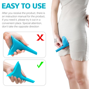 Urinario Femenino de Silicona Reutilizable Portátil, Embudo para Orinar de Pie, Suministros Domésticos Varios - Product Image 4