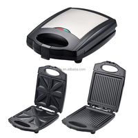 Aifa Vente en gros Assiettes antiadhésives 4 tranches 3 en 1 Machine à sandwich Cuisine Cuisine Petit-déjeuner Fromage grillé Snacks Gaufre Crème glacée