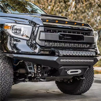 Pare-Chocs Avant en Acier avec Pare-Buffle pour Toyota Tundra 2014-2021 Noir 4x4 Pick-up Tout-Terrain Pièce Extérieure Vente en Gros