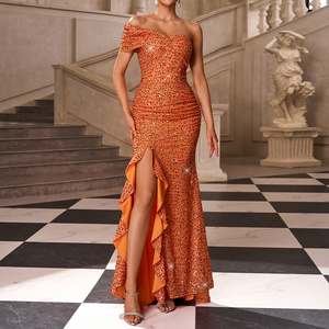 strapless open back dress Pink Orange Taylor Swift Stain Dress Two Piece Slit Prom Red Carpet Dr   Hoprom
