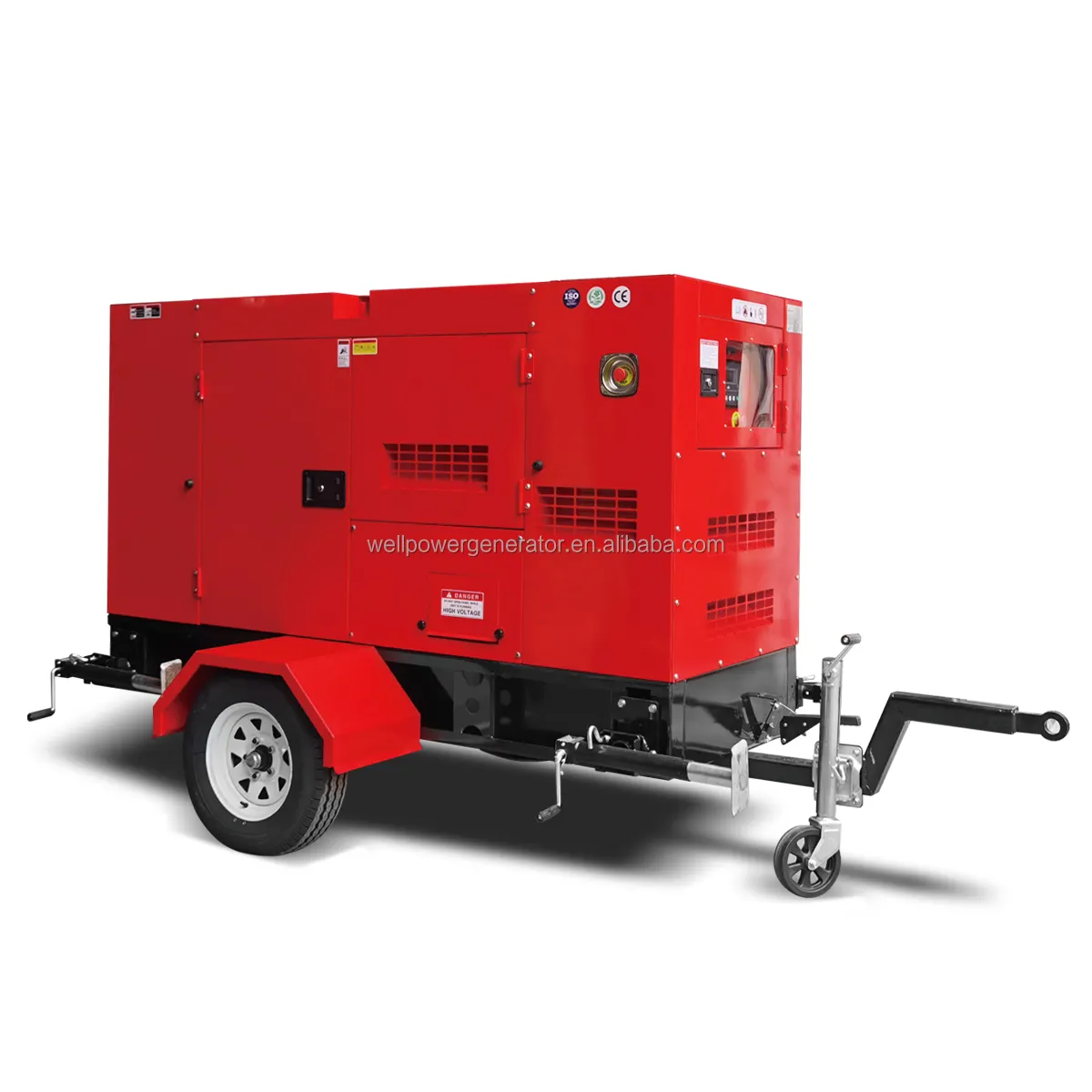 Powered by Perkins motor 30 kw single phase diesel generator portable silent 40 kva generator set