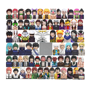 Blocchi da Costruzione Demon Slayer, Mini Action Figure, Personaggi Nezuko <span class=keywords><strong>Kamado</strong></span> e <span class=keywords><strong>Tanjiro</strong></span> <span class=keywords><strong>Kamado</strong></span>, Statuette da Collezione per Scrivania, Regalo di Compleanno - Product Image 1