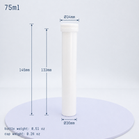Tube de comprimés effervescents de vitamine C PP, tube en plastique pour comprimés de lait et chewing-gum avec bouchon déshydratant