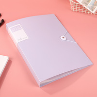 Pochette multi-pages A4 en PP, couleur Morandi, avec poches intérieures et rangement pour feuilles de test – Fournitures scolaires et de bureau
