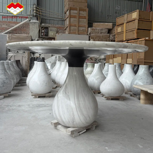 Base <span class=keywords><strong>per</strong></span> <span class=keywords><strong>Tavolo</strong></span> in Pietra Massiccia dal Design Elegante a Goccia, <span class=keywords><strong>Gambe</strong></span> in Marmo Lucidato <span class=keywords><strong>per</strong></span> Tavoli da Pranzo, Salotti, Ville e Arredamento Alberghiero - Product Image 5
