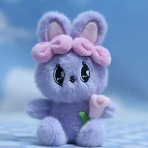 Llavero de conejo de peluche de Animal suave, muñeco de peluche de juguete, conejito de llavero de <span class=keywords><strong>Esther</strong></span>, colgante de bolsa, bolso encantador para niños y niñas, accesorios decorativos - Product Image 6