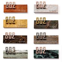 Letrero de Puerta Retroiluminado LED Personalizado de Acero Inoxidable para Hoteles, Oficinas, Bares, Edificios - Placa de Número de Habitación Impermeable IPX6