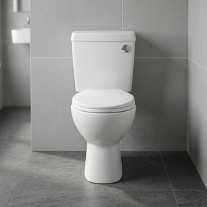 WC monobloc en céramique économique à chasse siphonique, siphon en P, forme carrée, Vistaar India, pour salle de bain - Product Image 4