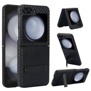 Funda de teléfono plegable dura de fibra de carbono con soporte para teléfono móvil protector para Samsung <span class=keywords><strong>Z</strong></span> Flip 6 5 <span class=keywords><strong>4</strong></span> Fro Galaxy <span class=keywords><strong>Z</strong></span> <span class=keywords><strong>Fold</strong></span> 6 5 <span class=keywords><strong>4</strong></span> - Product Image 1