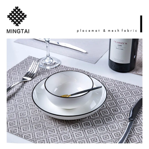 Nouveau design, vente en gros à prix abordable, sets de table en tissu tissé, plastique PVC vinyle, résistants au lave-vaisselle, personnalisables pour restaurants - Product Image 2