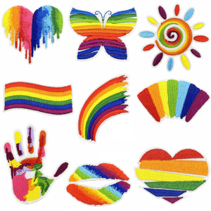 Patchs brodés LGBTQ en forme de main, arc-en-ciel, fierté, à thermocoller, pour vêtements, chapeaux, sacs, accessoires DIY pour gays, lesbiennes, bisexuels, transgenres - Product Image 5