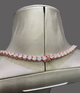 Indian Supplier Moissanite <b>Cuban</b> <b>Link</b> <b>Chain</b> Necklace for Birthday Gifts or Special Occasions Use Available at Factory Price - Product Image 5