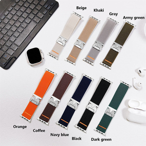 Có Thể Điều Chỉnh Co Giãn Solo Vòng Mềm Nylon Đàn Hồi Dây Đeo Thể Thao Dây Đeo Cổ Tay Cho Apple Đồng Hồ 38 40 <span class=keywords><strong>41</strong></span> 42 44 45 46 49Mm Bện Ban Nhạc - Product Image 6