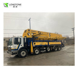 Pompe à béton montée sur camion diesel Zoomlion d'occasion, 37 m de portée verticale/horizontale, productivité de 160 m/h, modèle 2020 - Product Image 3