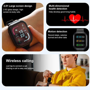 Smartwatch <span class=keywords><strong>2</strong></span> in 1 con Auricolari TWS, Display da <span class=keywords><strong>2</strong></span>,01 Pollici, Chiamate Wireless BT, Monitoraggio Frequenza Cardiaca e Sonno, Tracker Fitness per Uomini e Donne - Product Image 4