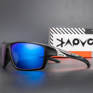 Gafas de Sol Deportivas Kapvoe con Montura Completa, Lentes Polarizadas de Espejo, Protección para Ciclismo, Running y Actividades al Aire Libre, Unisex - Product Image 2