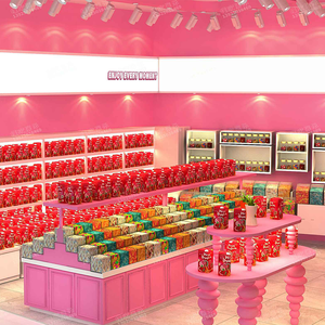 Cửa hàng tiện lợi thương mại thực phẩm hiển thị tủ Gummy thịt trái cây sấy khô xào Snack Kệ hiển thị cho siêu thị sử dụng - Product Image 1