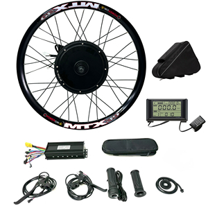 <span class=keywords><strong>Kit</strong></span> de Conversión para Bicicleta Eléctrica de 52V 72V 2000W 3000W con Motor de Cubo de Tracción Delantera y Trasera Impermeable, Batería de Litio para MTX de 20/24/26/25.7/29 Pulgadas - Product Image 2