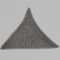 Collier ras de cou en mailles de cotte de mailles en acier inoxydable argenté personnalisé pour collier