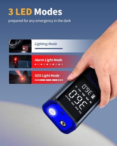 Xách tay không dây 150PSI tự động ngắt máy nén khí lốp <span class=keywords><strong>Inflator</strong></span> dẫn ánh sáng cho xe xe máy xe đạp lốp xe màu xanh inflatables - Product Image 5