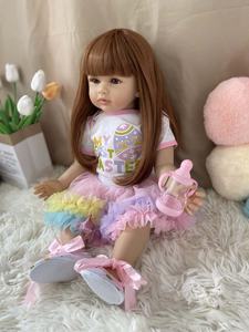 Muñeca Bebé Reborn R&B, Linda, de Vinilo Completo, Lavable, Tipo <span class=keywords><strong>Lol</strong></span>, Recién Nacida, 55 cm, Regalo para Niños - Product Image 2