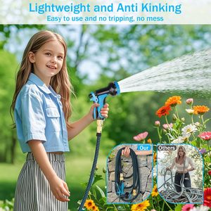 <span class=keywords><strong>Tuyau</strong></span> <span class=keywords><strong>d</strong></span>'<span class=keywords><strong>arrosage</strong></span> en caoutchouc extensible de 15m, <span class=keywords><strong>adaptateur</strong></span> de pistolet de pulvérisation à 10 fonctions standard ANSI de 1/2 pouces <span class=keywords><strong>pour</strong></span> le jardinage, le lavage de voiture et l'irrigation - Product Image 3