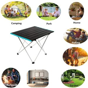Mesa de Picnic Plegable Portátil Ligera de Aluminio, Enrollable, Ultraligera, para Campamento y Senderismo al Aire Libre - Product Image 6