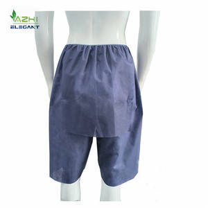 Медицинские брюки для пациентов унисекс полипропиленовые нетканые штаны для эндоскопии одноразовые колоноскопические шорты для осмотра - Product Image 4