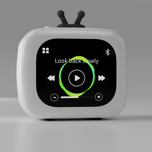 2025 New Smart Speaker with HD Large Screen Music Play Handsfree Portable Wireless Speaker