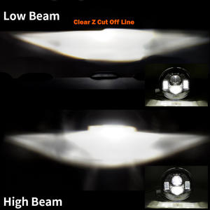 Phare de moto à LED de 7 pouces avec projecteur, faisceau Hi/Lo pour <span class=keywords><strong>Yamaha</strong></span> V-<span class=keywords><strong>Star</strong></span> XVS 650 <span class=keywords><strong>1100</strong></span> Classic, accessoires 12V - Product Image 6