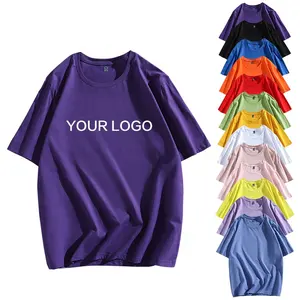 T Shirts Man Tshirts Wear Plain Blank 100% Cotton Casual Long Casual Custom Logo Printing Low MOQ Mens Customized Colors 1 Piece