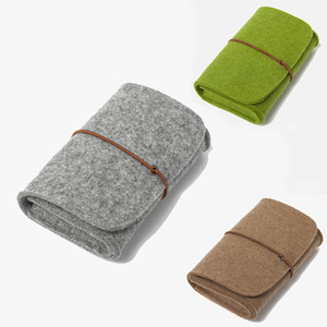 Travel electronics felt accessories gadget accessory case digital storage cable organizer bag for cord charger earphone USB