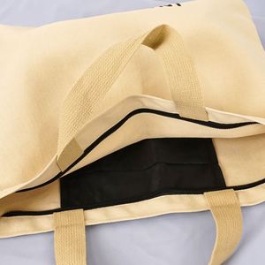 Eco Friendly Large Capacity Canvas Tote <b>Bag</b> with Detachable Shoulder Strap Slogan Print <b>for</b> <b>Women</b> Daily Shopping <b>Work</b> - Product Image 3
