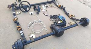 <span class=keywords><strong>Minbus</strong></span> de servicio pesado semi trasero camión grande freno de tambor ejes eléctricos semi varilla con kit de motor eléctrico - Product Image 4