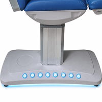 Table de soin électrique à 4 moteurs avec siège pivotant, rotation et levage, télécommande, pour salon de beauté, spa, clinique dentaire et esthétique