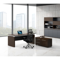 Ensemble de mobilier de bureau professionnel MFC haut de gamme Bureaux de direction modernes de grande taille pour la vente en gros