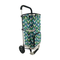Conteneur à bagages pliable de rangement portable de luxe Offres Spéciales personnalisé sac de chariot à provisions à cadre en métal avec roues